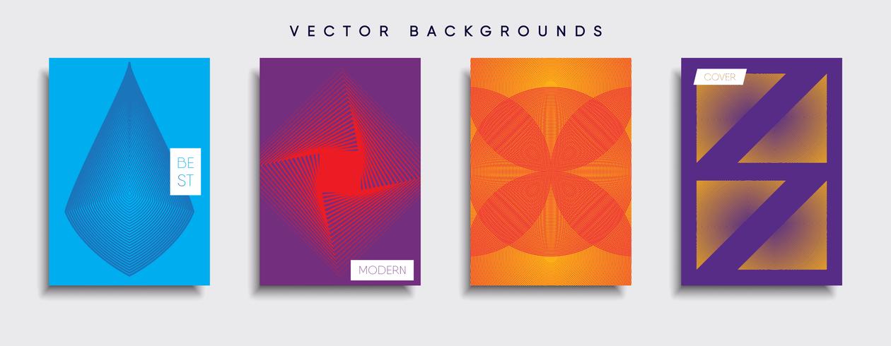 Minimale Vector-Cover-Designs. Zukünftige Plakatschablone. vektor