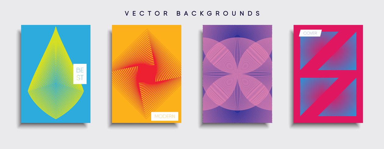 Minimale Vector-Cover-Designs. Zukünftige Plakatschablone. vektor