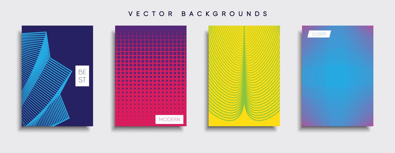 Minimale Vector-Cover-Designs. Zukünftige Plakatschablone vektor