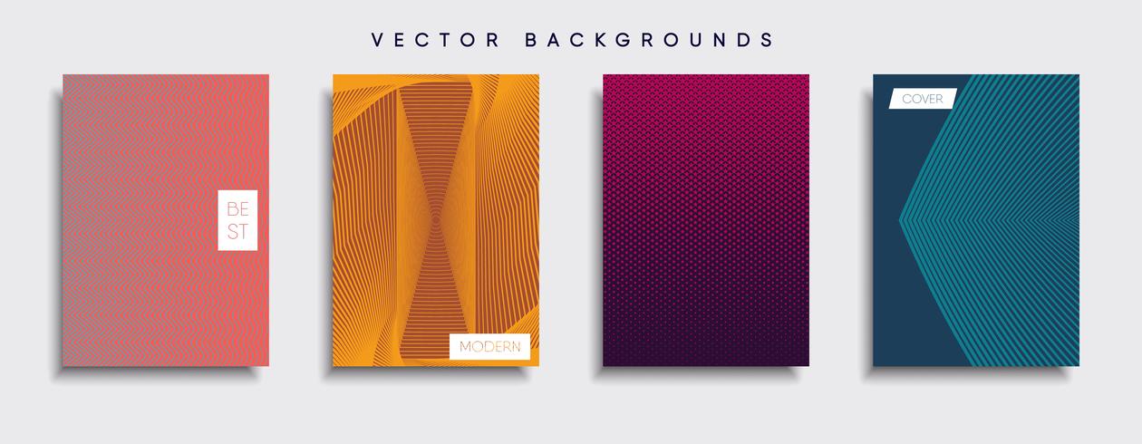 Minimale Vector-Cover-Designs. Zukünftige Plakatschablone vektor