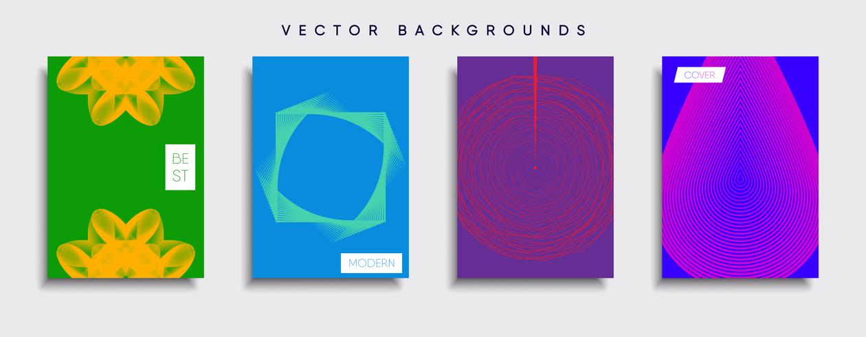 Minimale Vector-Cover-Designs. Zukünftige Plakatschablone. vektor