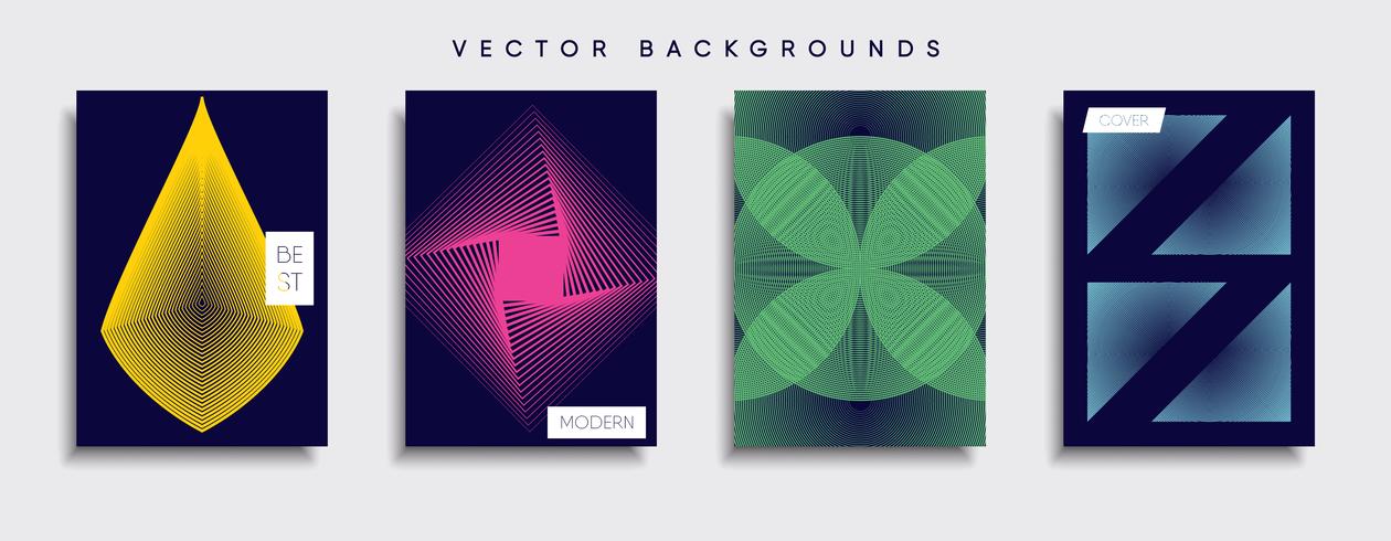 Minimale Vector-Cover-Designs. Zukünftige Plakatschablone. vektor