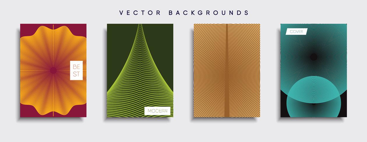 Minimale Vector-Cover-Designs. Zukünftige Plakatschablone. vektor