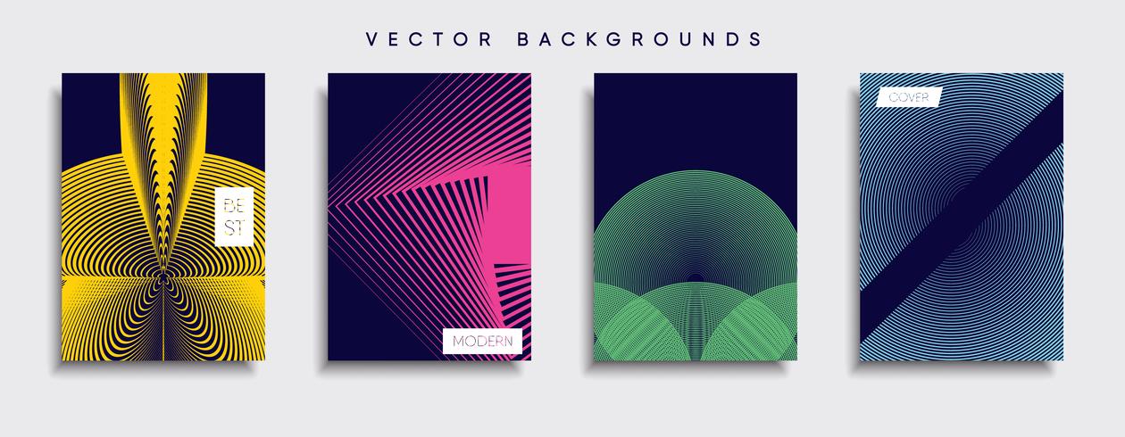 Minimale Vector-Cover-Designs. Zukünftige Plakatschablone. vektor