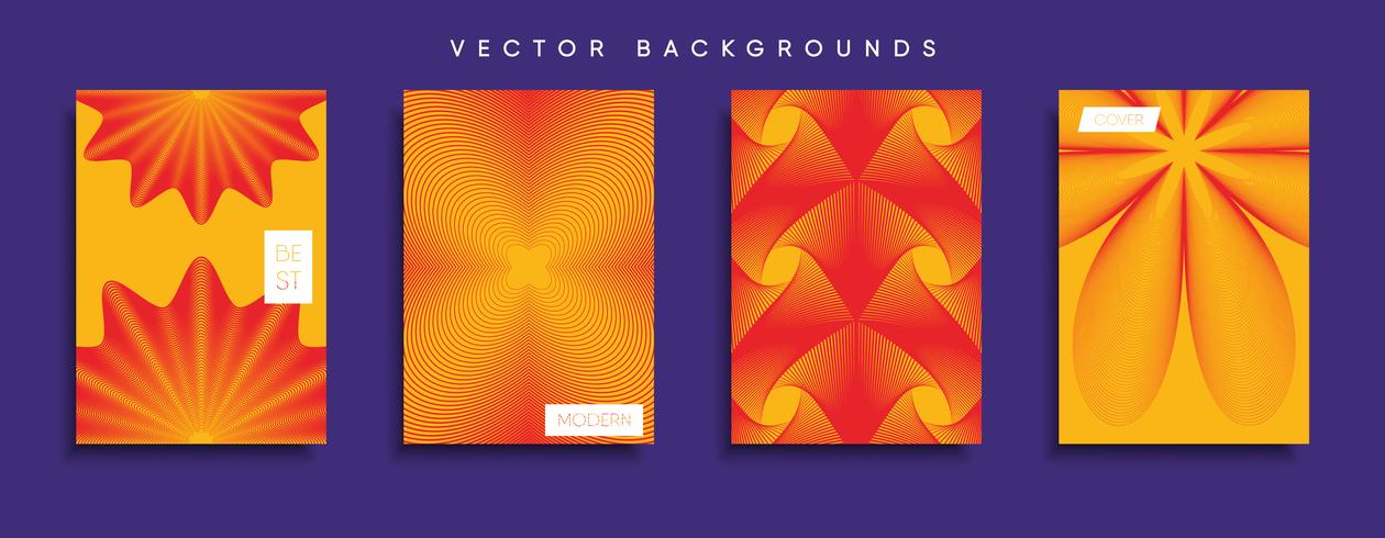 Minimale Vector-Cover-Designs. Zukünftige Plakatschablone. vektor