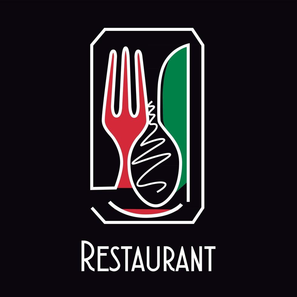 Konzept Logo Restaurant vektor