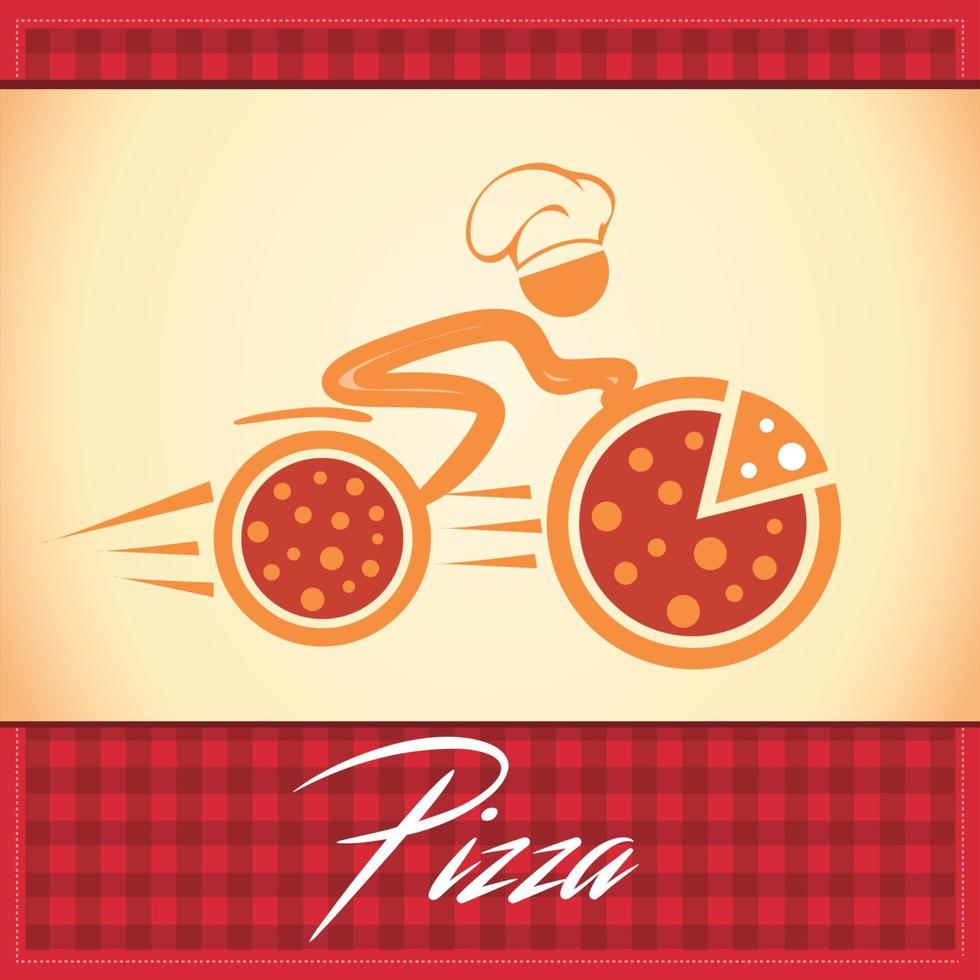 Lieferung Pizza Logo vektor