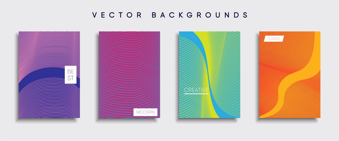 Minimale Vector-Cover-Designs. Zukünftige Plakatschablone vektor