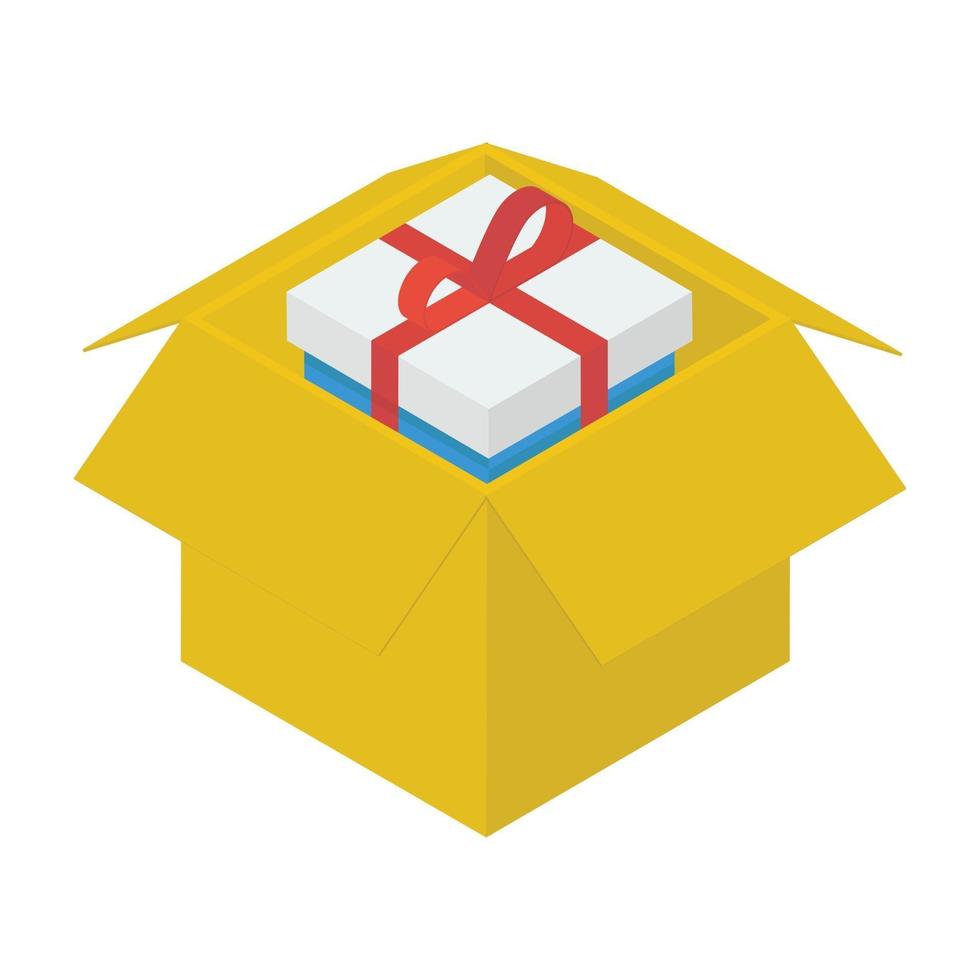 Geschenkbox-Konzepte vektor