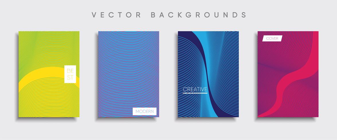 Minimale Vector-Cover-Designs. Zukünftige Plakatschablone vektor