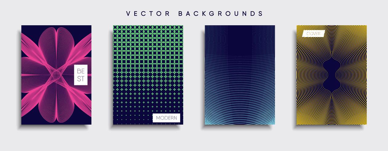 Minimale Vector-Cover-Designs. Zukünftige Plakatschablone vektor