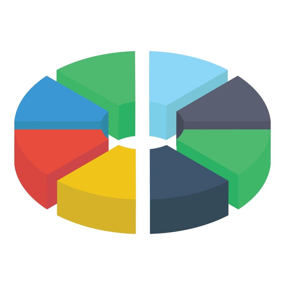 Kreisdiagrammkonzepte vektor