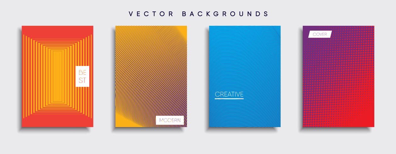 Minimale Vector-Cover-Designs. Zukünftige Plakatschablone vektor