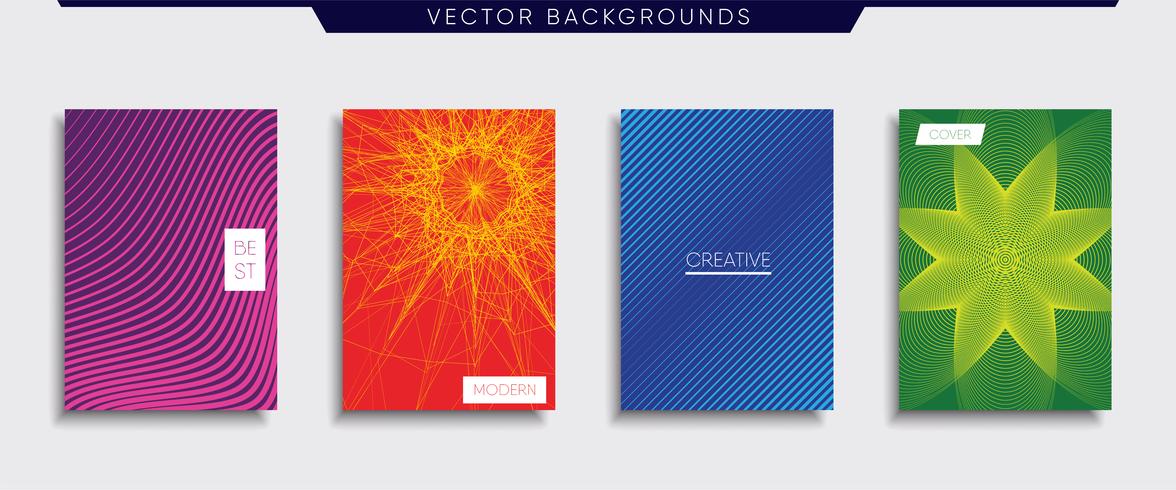 Minimale Vector-Cover-Designs. Zukünftige Plakatschablone vektor