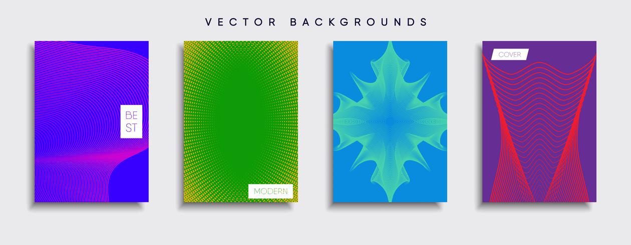 Minimale Vector-Cover-Designs. Zukünftige Plakatschablone vektor