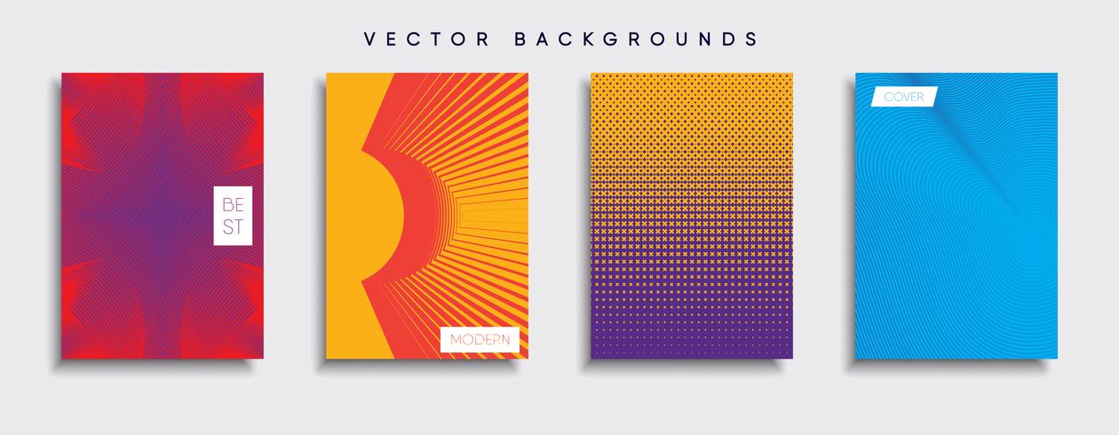 Minimale Vector-Cover-Designs. Zukünftige Plakatschablone vektor