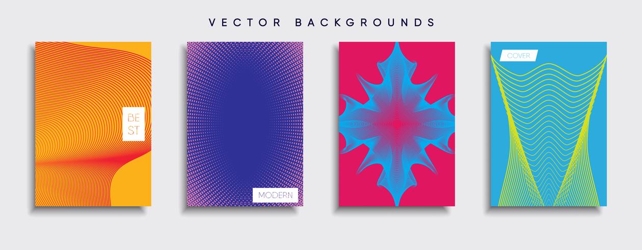 Minimale Vector-Cover-Designs. Zukünftige Plakatschablone vektor