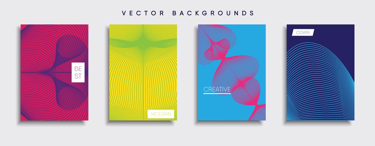 Minimale Vector-Cover-Designs. Zukünftige Plakatschablone vektor