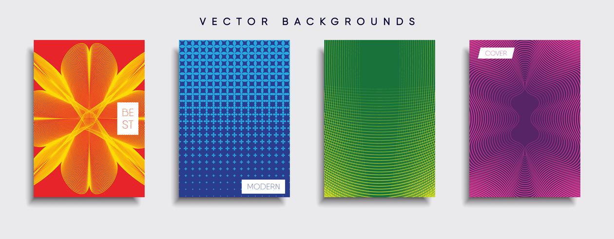 Minimale Vector-Cover-Designs. Zukünftige Plakatschablone vektor