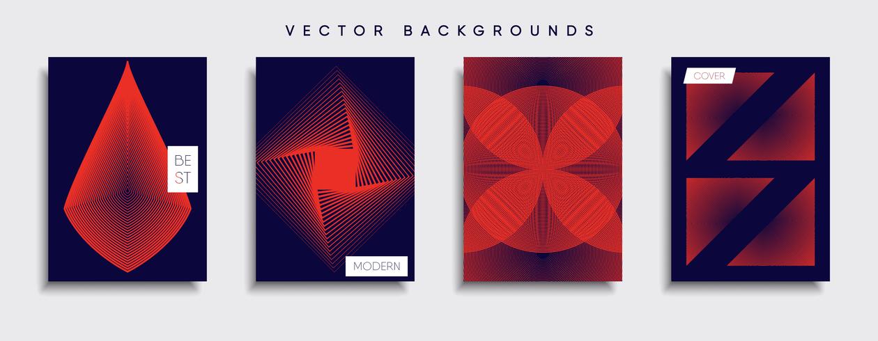 Minimale Vector-Cover-Designs. Zukünftige Plakatschablone. vektor