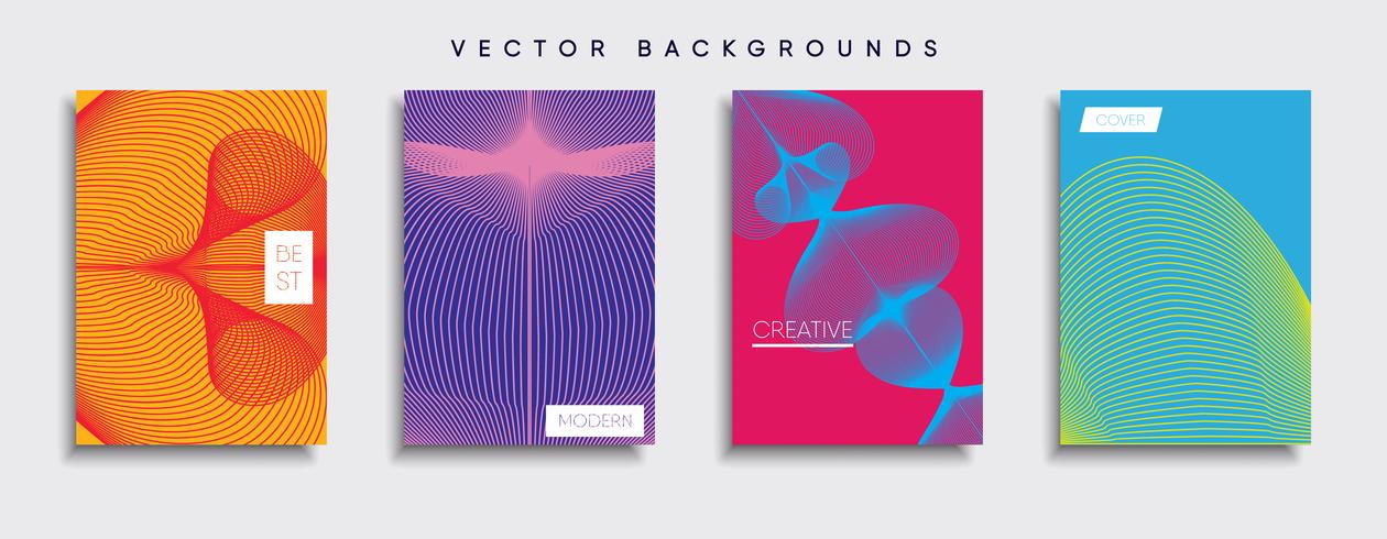 Minimale Vector-Cover-Designs. Zukünftige Plakatschablone vektor