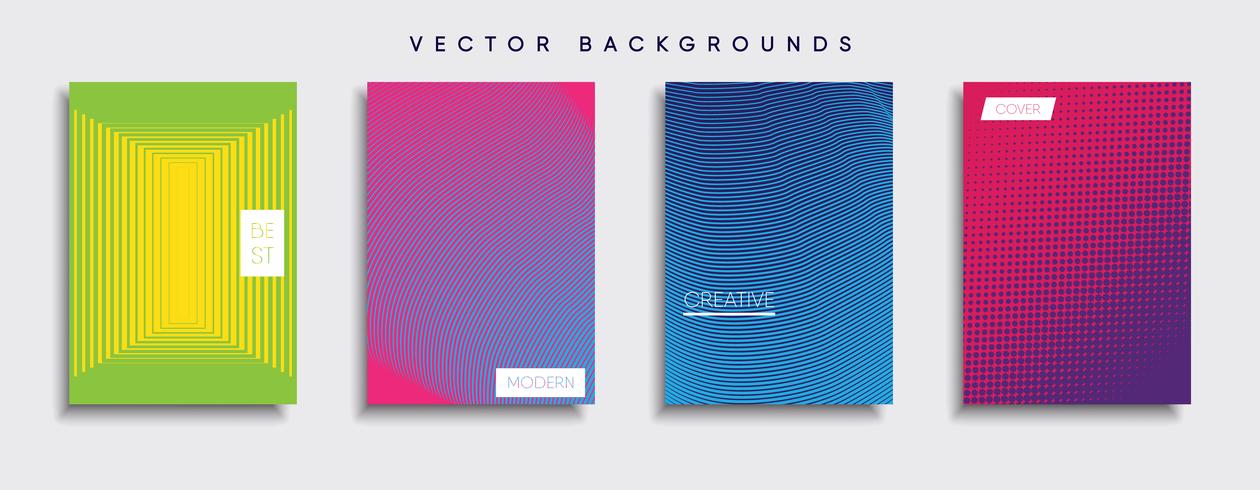 Minimale Vector-Cover-Designs. Zukünftige Plakatschablone vektor