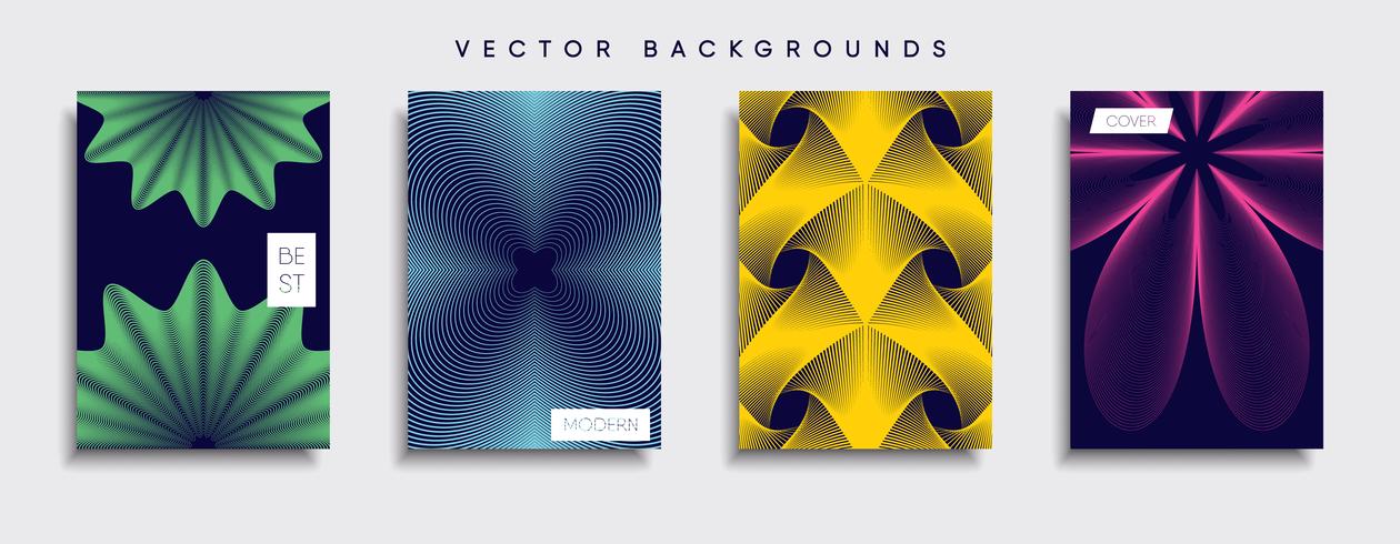 Minimale Vector-Cover-Designs. Zukünftige Plakatschablone. vektor