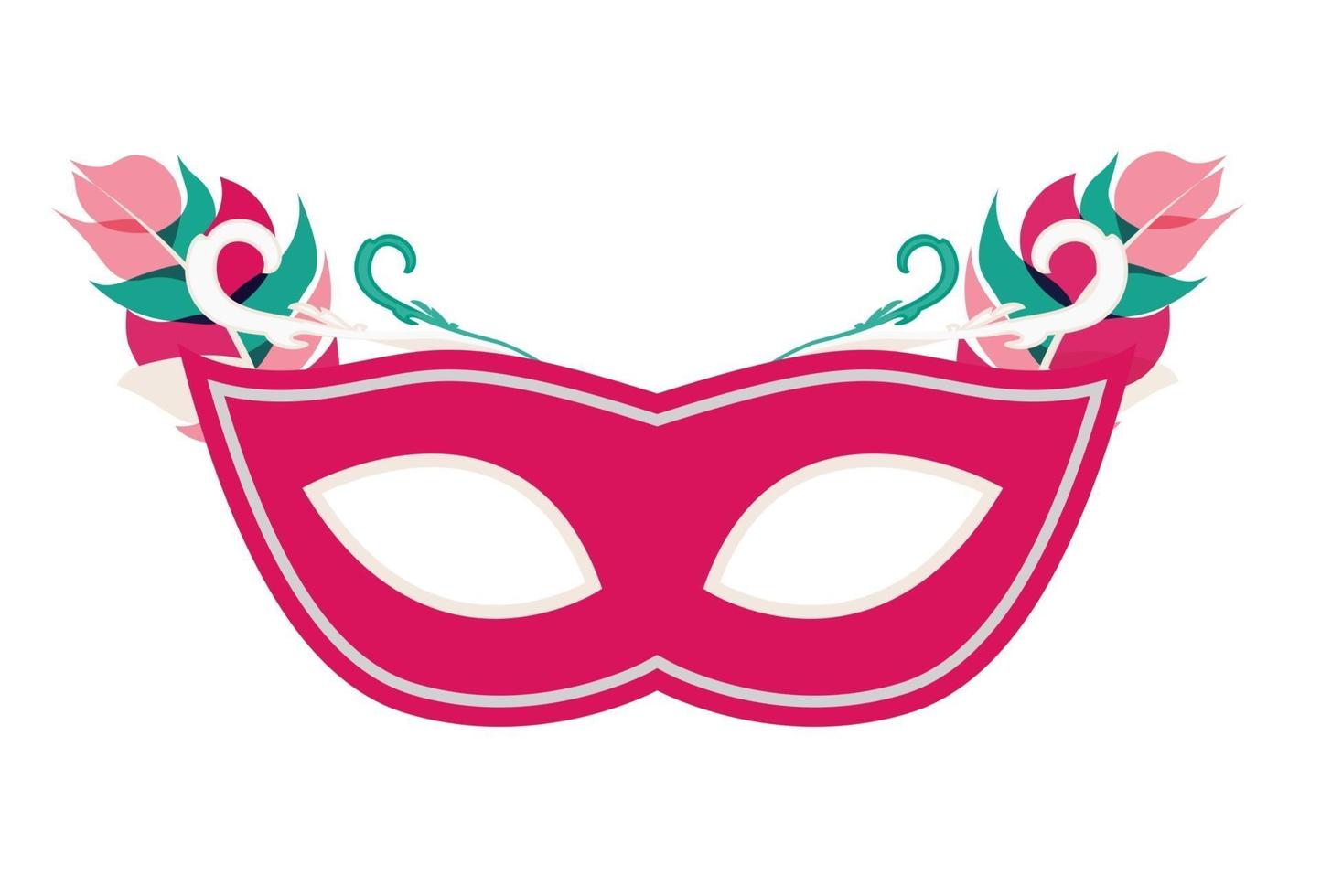 Maskerade Karneval Maske Symbol Vektor Illustration