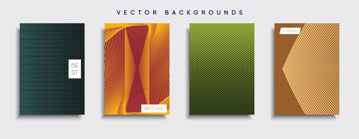 Minimale Vector-Cover-Designs. Zukünftige Plakatschablone vektor