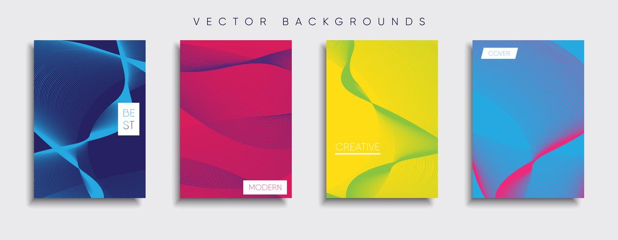 Minimale Vector-Cover-Designs. Zukünftige Plakatschablone vektor