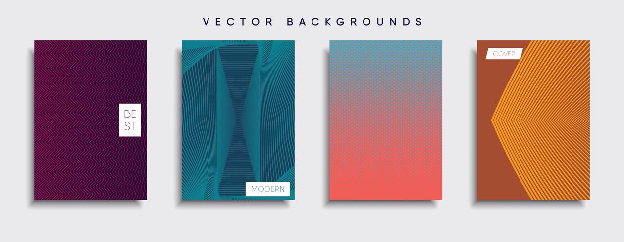 Minimale Vector-Cover-Designs. Zukünftige Plakatschablone vektor