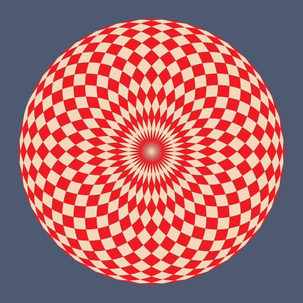 farbiger hypnotischer abstrakter Hintergrund. Vektor-Illustration. vektor