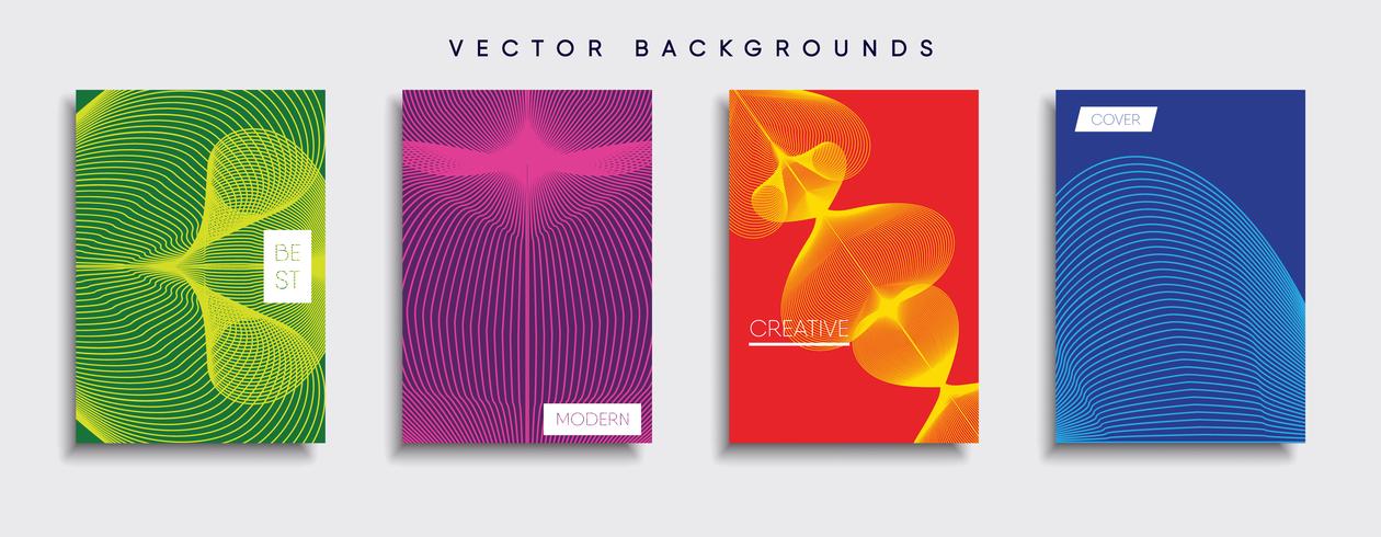 Minimale Vector-Cover-Designs. Zukünftige Plakatschablone vektor