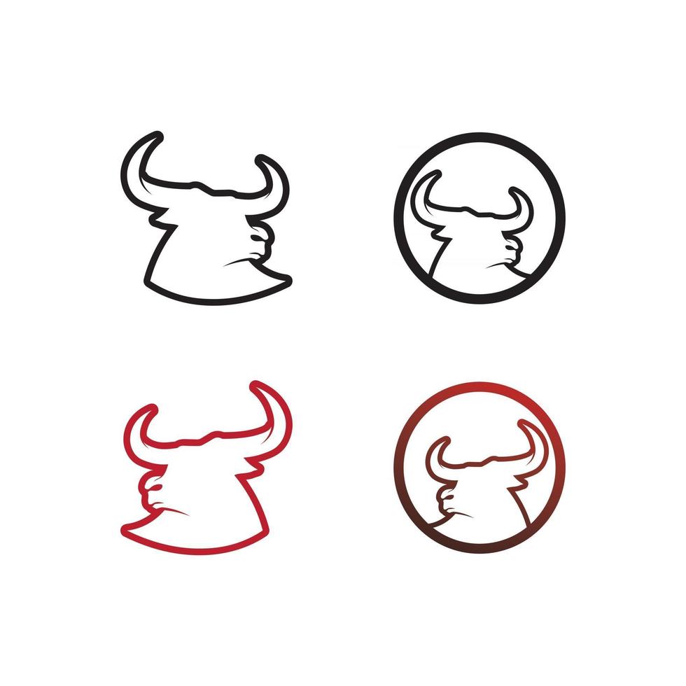 bull buffalo head, ko, animal maskot logo design vector for sport horn buffalo, animal, däggdjur, head logo, wild, matador