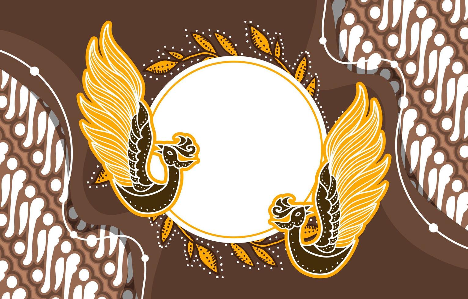 indonesischer Batik-Hintergrund vektor