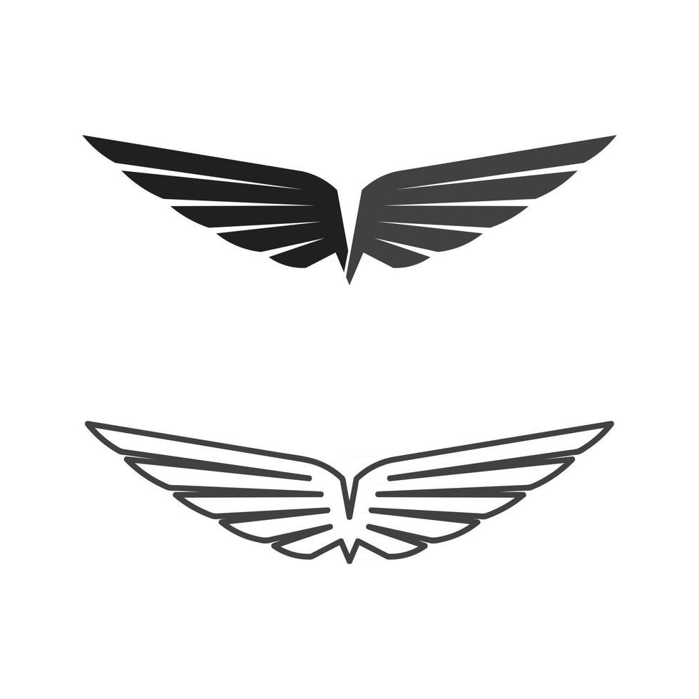 Falcon Wings Logo Vorlage Vektor Icon Logo Design App