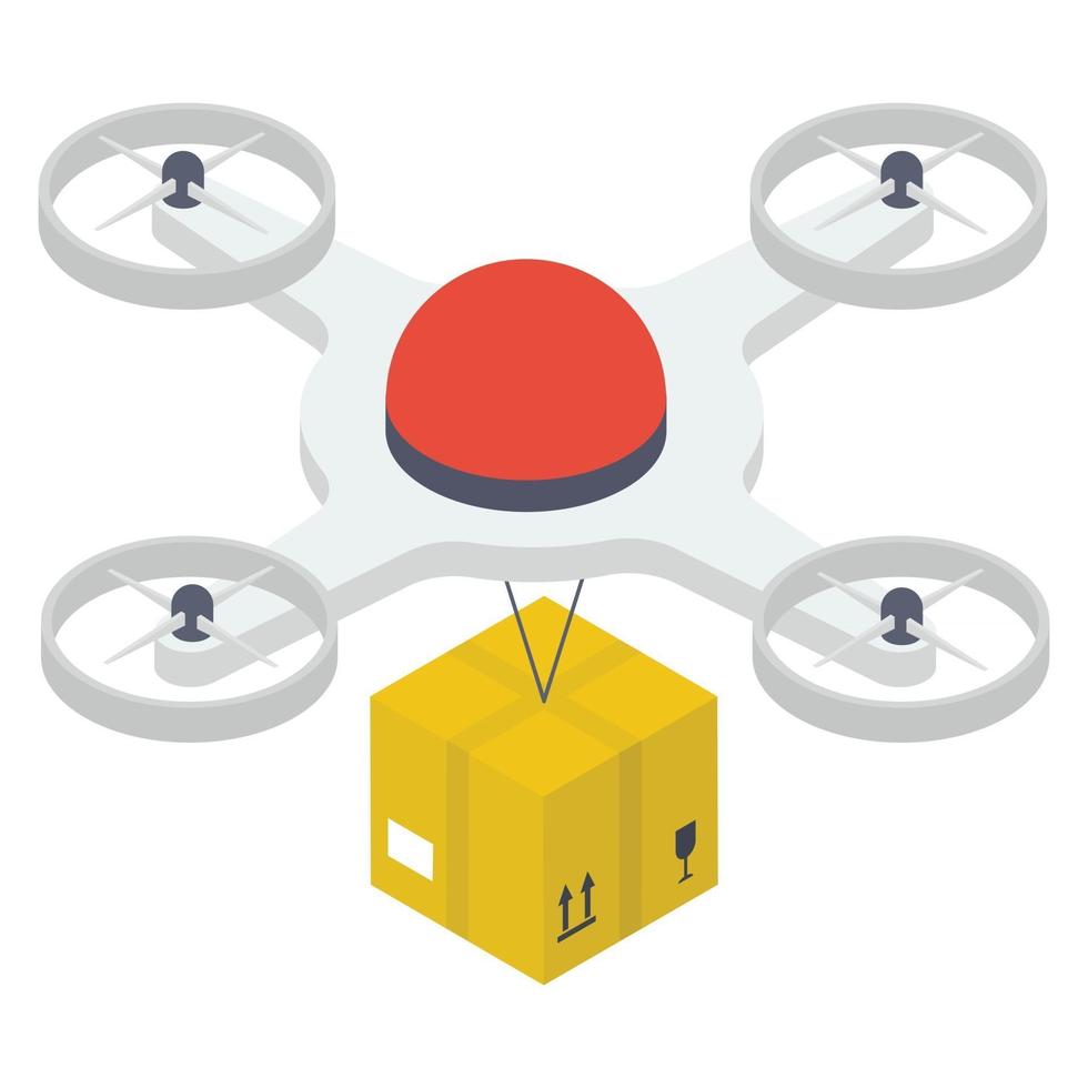 drone leverans koncept vektor