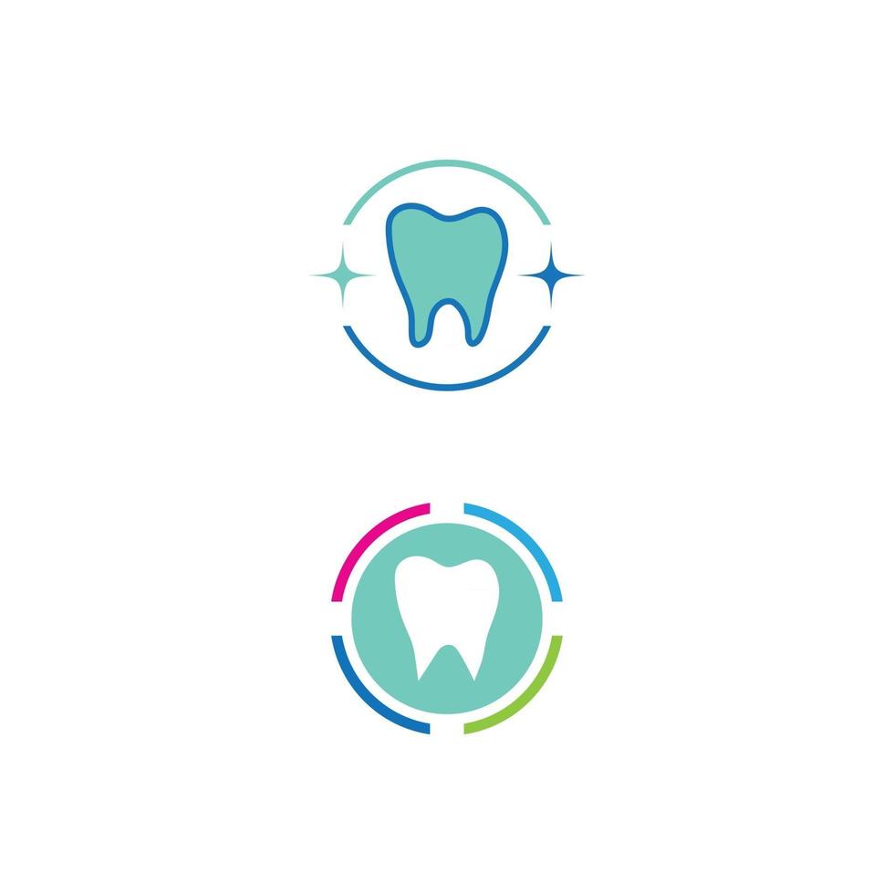 zahn zähne zahnarzt zahnheilkunde mit stern-logo-design vektor