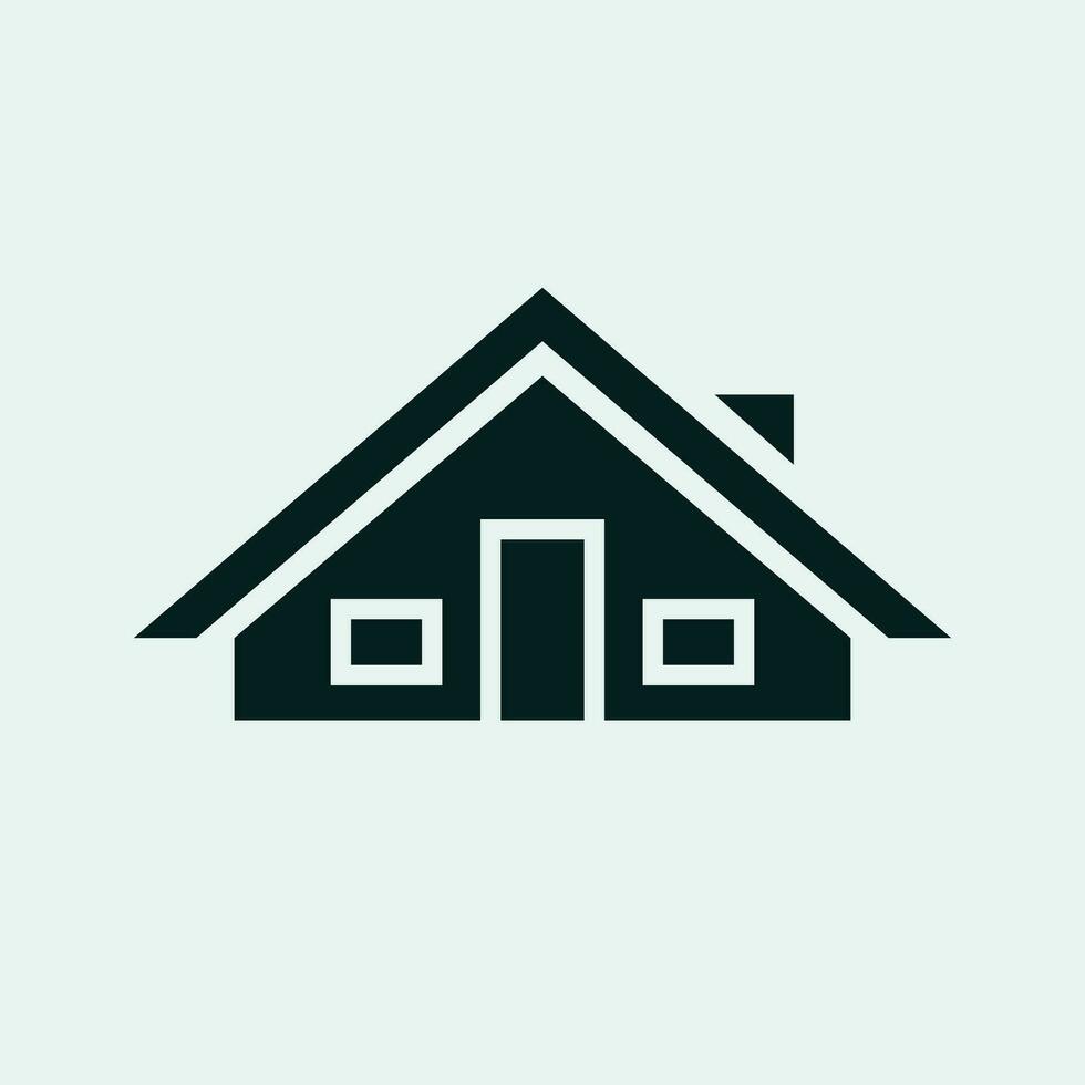 minimalistisch Haus Symbol Vektor - - ein glatt und einfach Symbol von Zuhause und Schutz