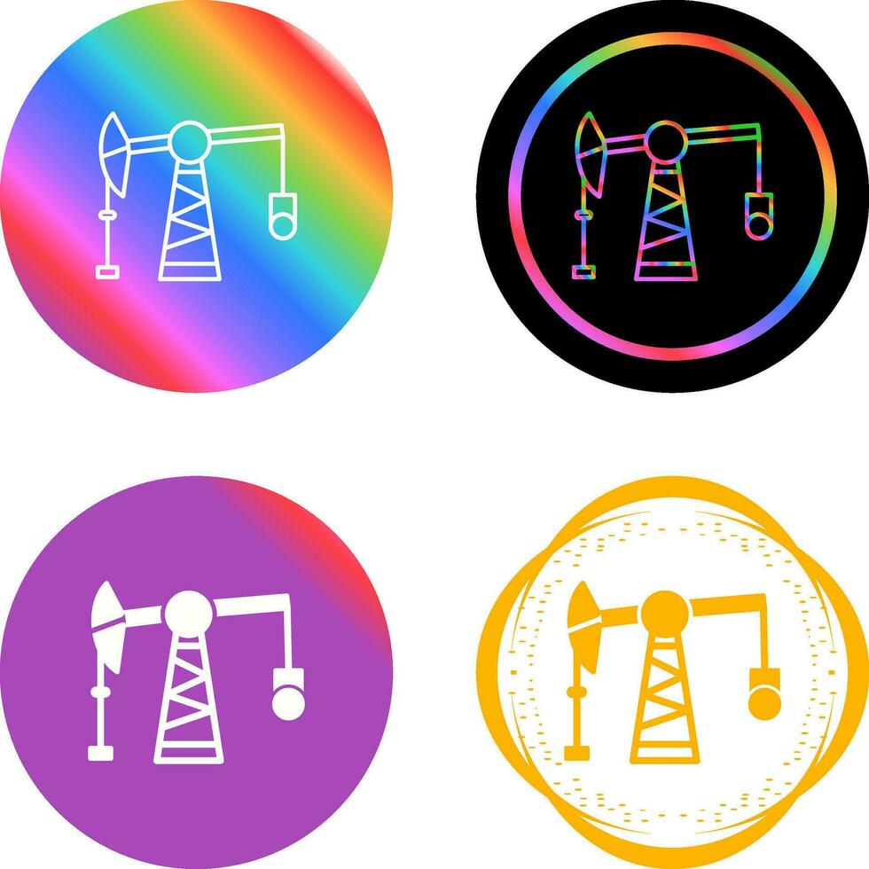 Pumpjack-Vektorsymbol vektor