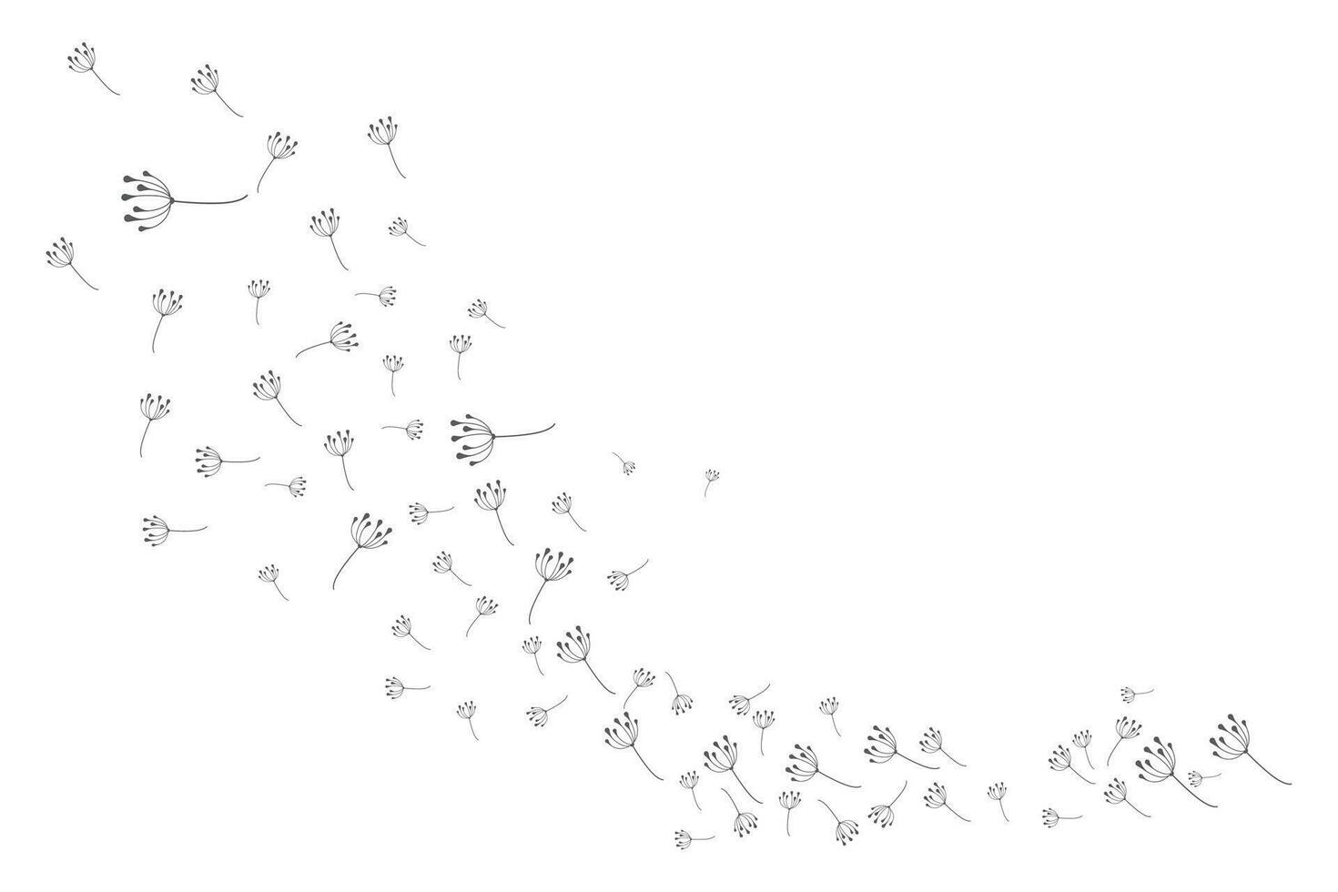 Löwenzahn Blume Logo Design einfach Vektor minimalistisch Symbol Vorlage