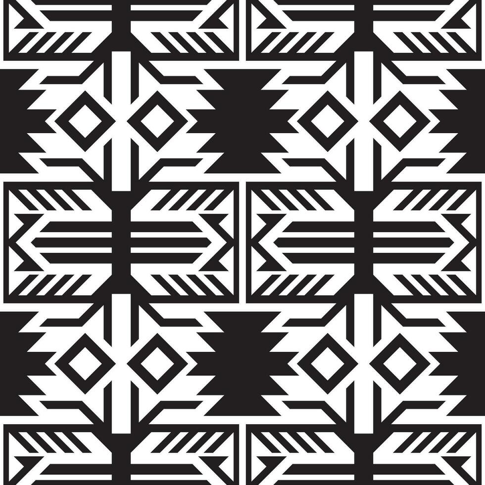 etnisk mönster. aztec sömlös geometrisk mönster på vit tillbaka. designad för bakcground gränser eller ramar. vektor