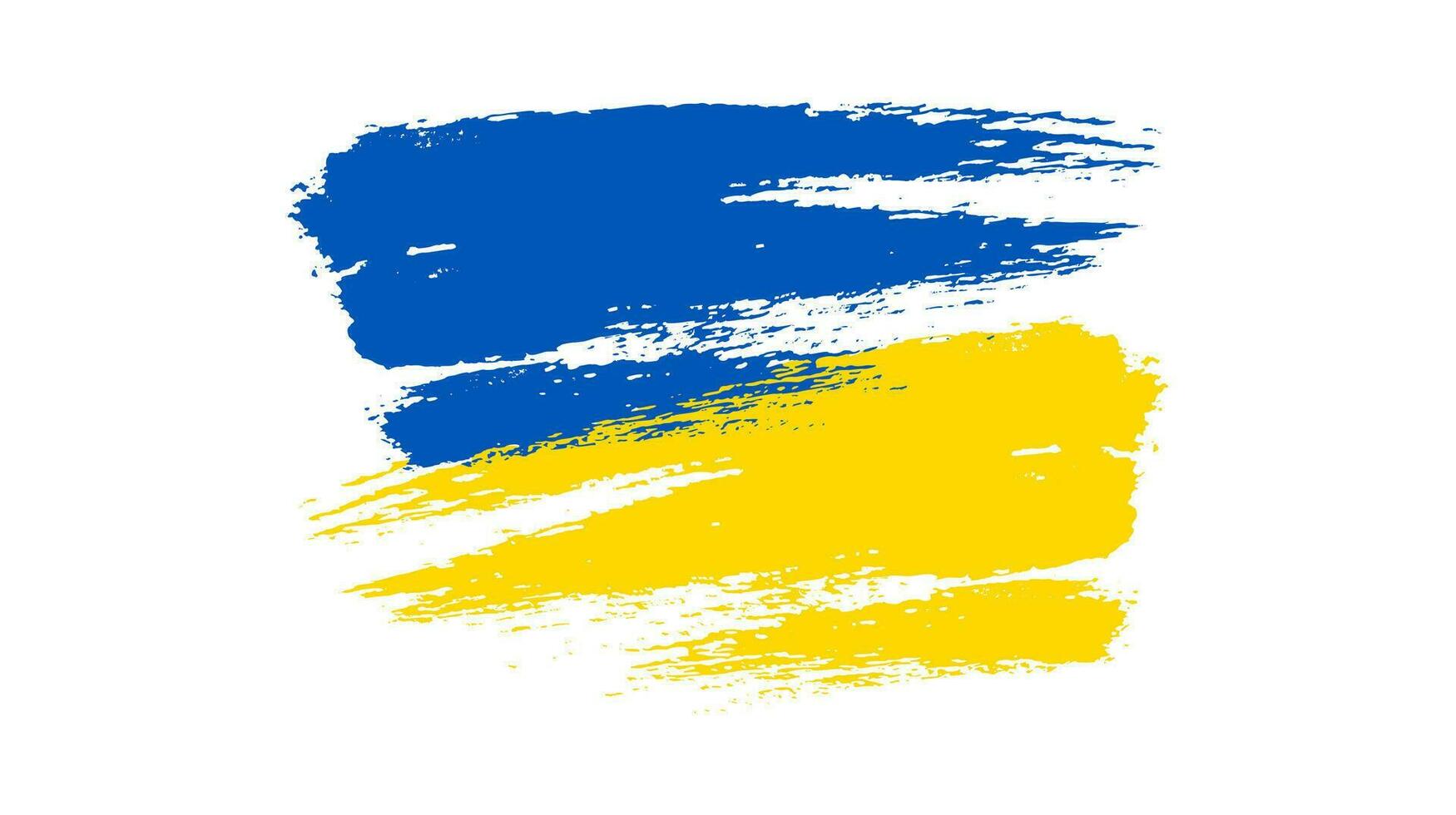 ukrainische Nationalflagge im Grunge-Stil vektor