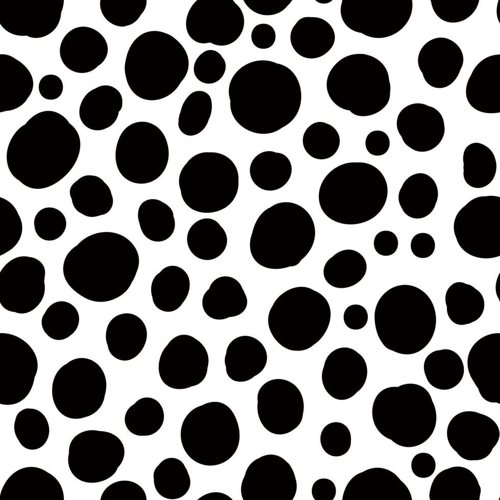 en svart och vit polka punkt mönster vektor
