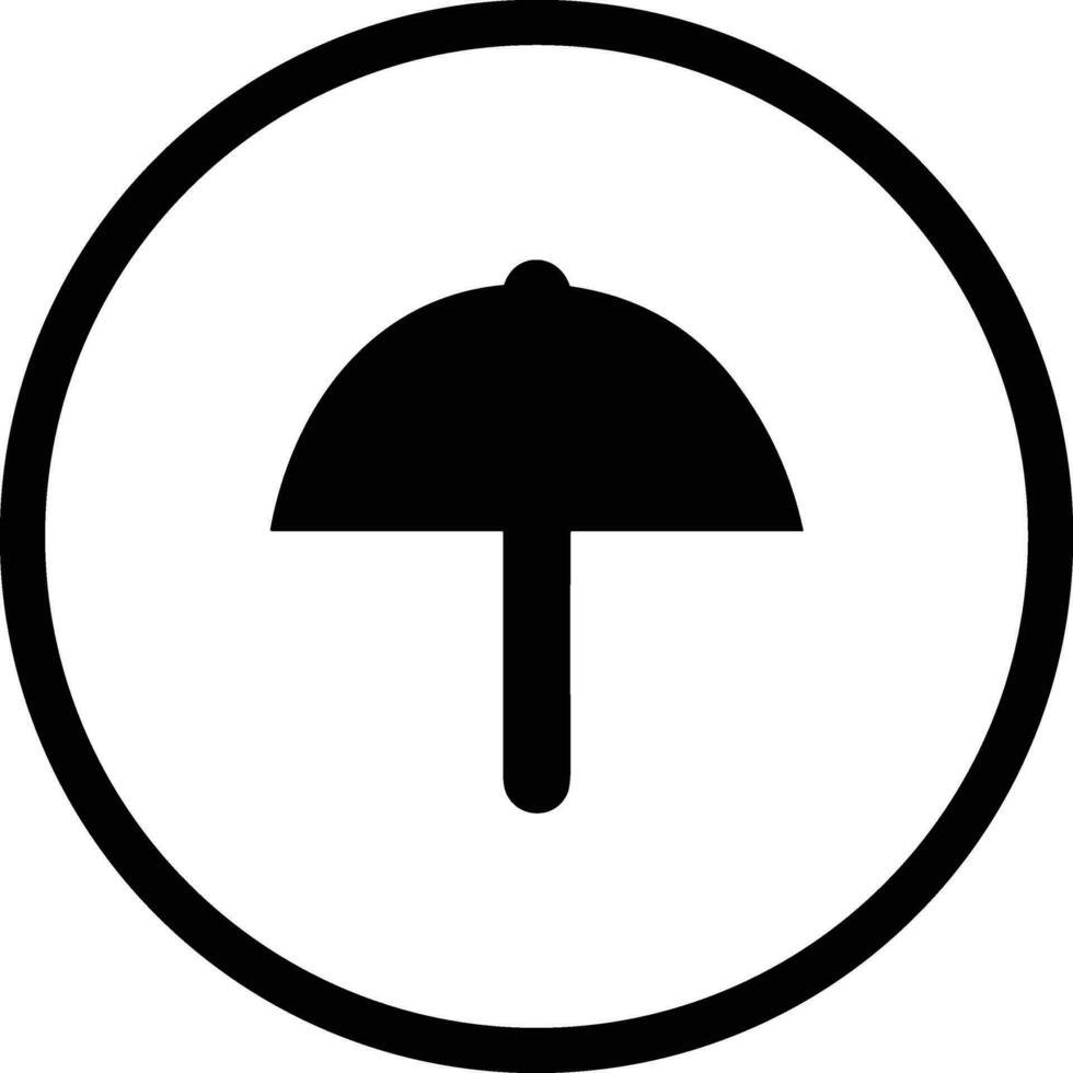 Regenschirm Schutz Symbol Symbol Vektor Bild. Illustration von das Sicherheit schützen Regenschirm Sicherheit Design Bild