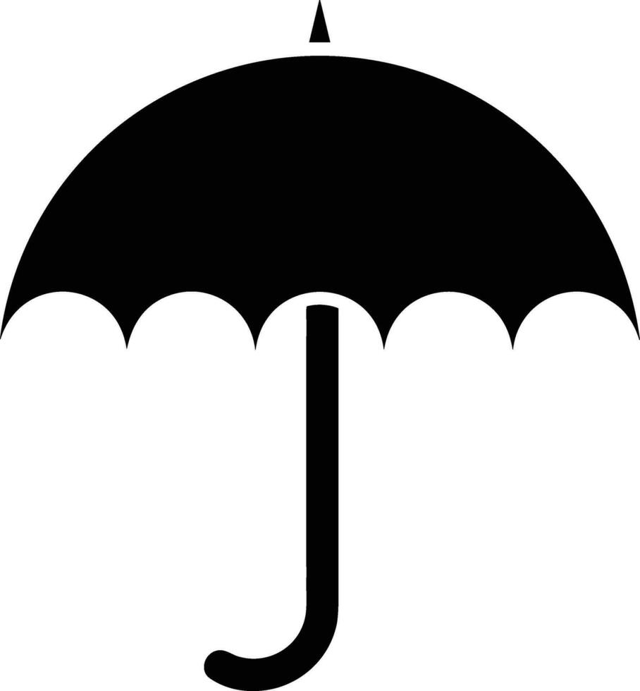 Regenschirm Schutz Symbol Symbol Vektor Bild. Illustration von das Sicherheit schützen Regenschirm Sicherheit Design Bild