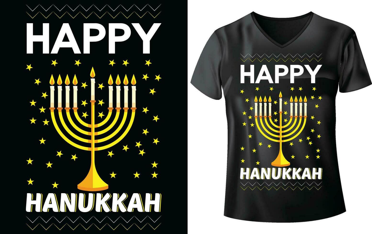 hanukkah dag t-shirt design vektor