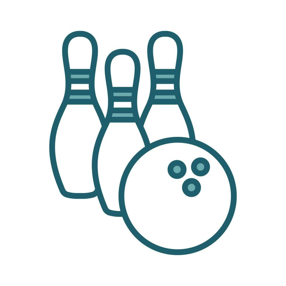 Bowling Symbol Vektor Design Vorlage einfach und sauber