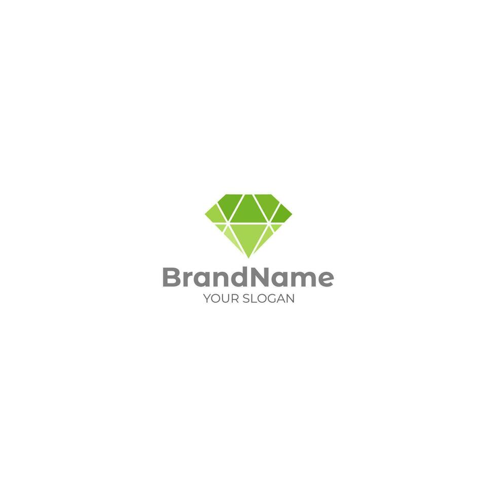 Smaragd Grün Logo Design Vektor