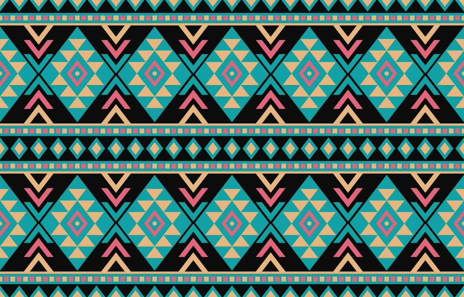 ethnisch abstrakt Ikat Kunst. aztekisch Ornament drucken. geometrisch ethnisch Muster nahtlos Farbe orientalisch. Design zum Hintergrund ,Vorhang, Teppich, Hintergrund, Kleidung, Verpackung, Batik, Vektor Illustration.